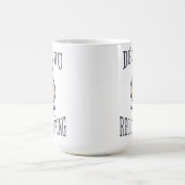 デジャヴ保ー再起。哲学的 コーヒーマグカップ (中央)