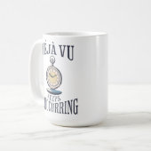 デジャヴ保ー再起。哲学的 コーヒーマグカップ (正面左)