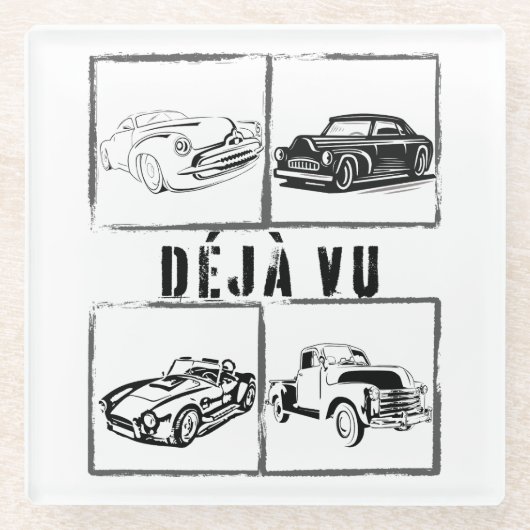 デジャヴ.w ガラスコースター (正面)