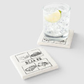 デジャヴ.w ストーンコースター (横)