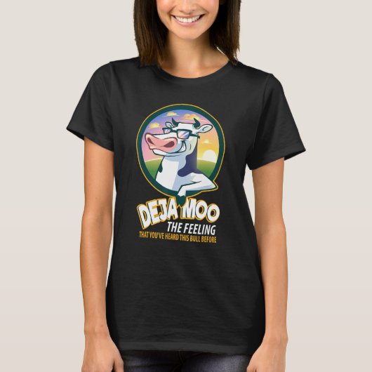 デジャ・ムー牛 Tシャツ (正面)