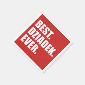 デジ最高のアデックエバーポーランド祖父パーティー スタンダードカクテルナプキン (角)