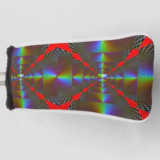 デジ鮮やかカラフルタルパターのカバー – Perfect S ゴルフヘッドカバー (正面)