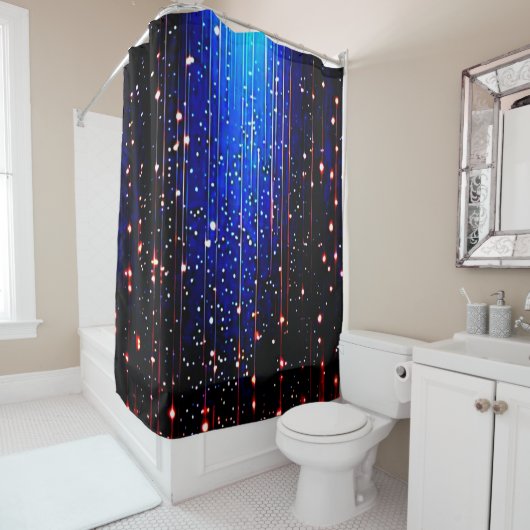 デジ鮮やかタルデザインシャワーカーテンカラフル- & シャワーカーテン (インサイチュ)