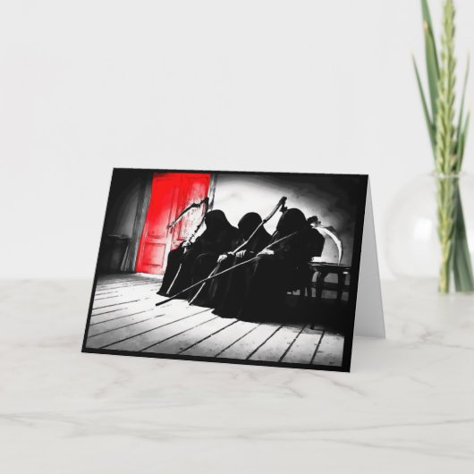 デスおもしろいハッピーバースデー カード (正面)