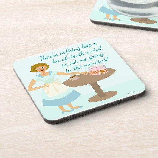 デスおもしろいメタルヴィンテージアートハウスワイア コースター (左側)