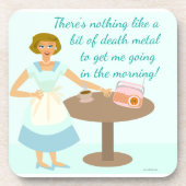 デスおもしろいメタルヴィンテージアートハウスワイア コースター (正面)