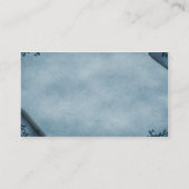 デスの呼び出しカードゴシック様式の名刺 名刺 (裏面)