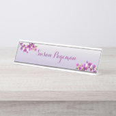 デスぶら下がったクの名前プレートPurple Plum Lav.ラン デスクネームプレート (正面)