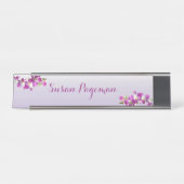 デスぶら下がったクの名前プレートPurple Plum Lav.ラン デスクネームプレート (正面)