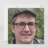 デスアニバーサリー白鳩ブルー写真 招待状 (裏面)