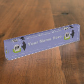 デスインザ墓地カスタム机用ネームプレート デスクネームプレート (側面)