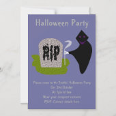 デスインザ墓地ハローウィンパーティ招待状 マグネット招待状 (正面)