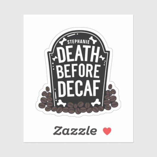 デスウィザデカフ名前をカスタムするトンムストーンビニル シール (シート)