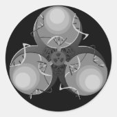 デスウイルス生物学的災害［有害物質］ ラウンドシール (正面)