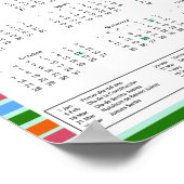 デスカルバルカレンダリオメキシカーノエスパニオール2024メキシコ ポスター (角)