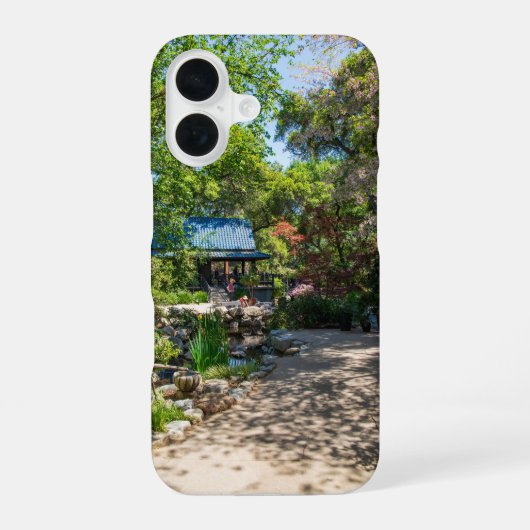 デスカンソ・ガーデンの美しい庭園 iPhone 16ケース (裏面)