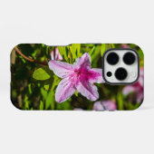 デスカーソガーデンズの美しいピンクのツツツジの花 iPhoneケース (裏面横)