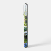 デスカーソ公園の庭のさざなみのような池 iPhone 15ケース (左側面)