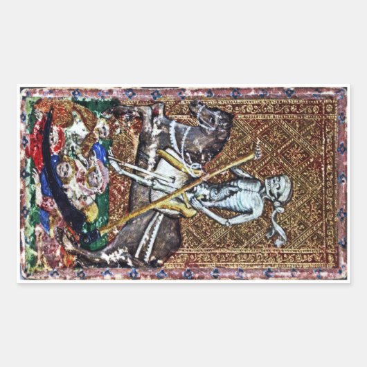 デスカードステッカー 長方形シール (正面)