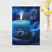 デスキャンドル追悼記念日 カード (黄色い花)