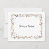 デスクお洒落から個人用の位置に配置 ノートカード (正面)