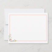 デスクお洒落から個人用の位置に配置 ノートカード (裏面)