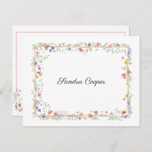 デスクお洒落から個人用の位置に配置 ノートカード (正面/裏面)