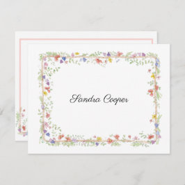 デスクお洒落から個人用の位置に配置 ノートカード