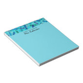 デスクからかわいいブルークレヨン先生 ノートパッド (アングル)