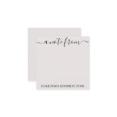 デスクからシンプルNotecardエレガント ノートカード (正面/裏面インサイチュ)