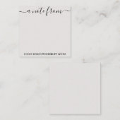 デスクからシンプルNotecardエレガント ノートカード (正面/裏面)