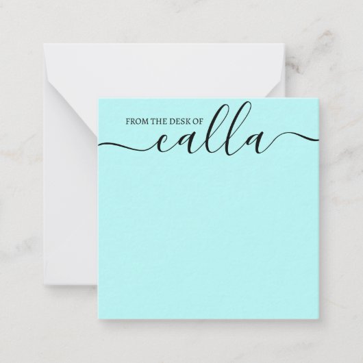 デスクからシンプルNotecardエレガント ノートカード (正面)