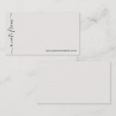 デスクからシンプルNotecardエレガント ノートカード (正面/裏面)