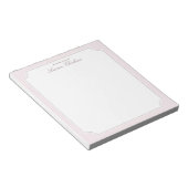 デスクからメモ帳の桜色 ノートパッド (アングル)