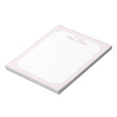 デスクからメモ帳の桜色 ノートパッド (回転)