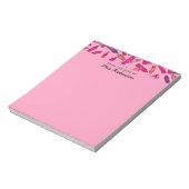 デスクから可愛いピンクのクレヨン先生 ノートパッド (回転)