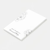 デスクから美しいフローララインアート ポストイット (アングル)