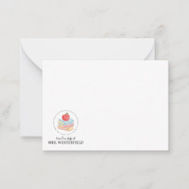 デスクから – フラットノートカード – 先生用 ノートカード