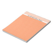 デスクから – Lined Notepad, Peach ノートパッド (回転)