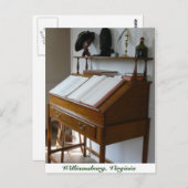 デスクア書ットコロニアルウィリアムズバーグ ポストカード (正面/裏面)