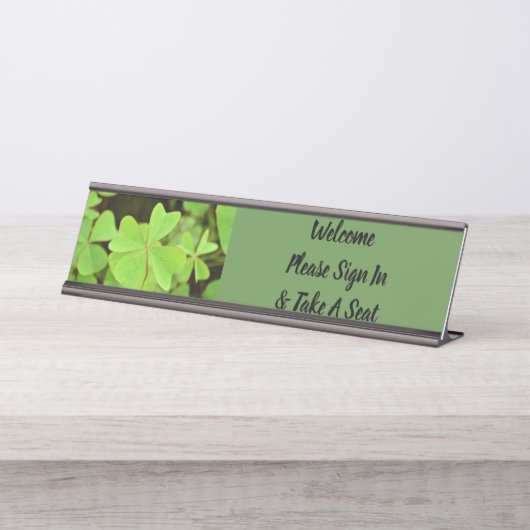 デスクオフィス名作業デザインデスティニーの運命 デスクネームプレート (正面)