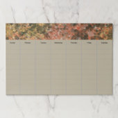 デスクスケジュールプランナーメモ帳 ペーパーパッド (正面)