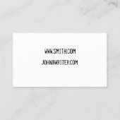 デスクトップの名刺 名刺 (裏面)