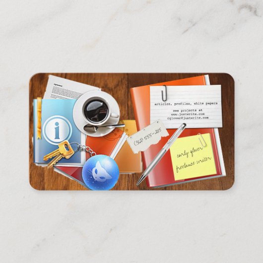 デスクトップフリーライターの名刺 名刺 (正面)