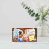 デスクトップフリーライターの名刺 名刺 (スタンド正面)