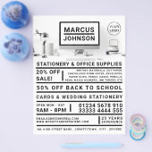 デスクトップ、文房具＆オフィス用品、ステーショナー チラシ (シングル)