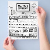 デスクトップ、文房具＆オフィス用品、ステーショナー チラシ (手)