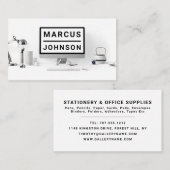 デスクトップ、文房具、オフィス用品、文房具 名刺 (正面/裏面)