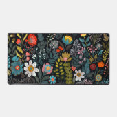 デスクパッド、デイジー、および色付きワイルドフラワー デスクマット (正面)